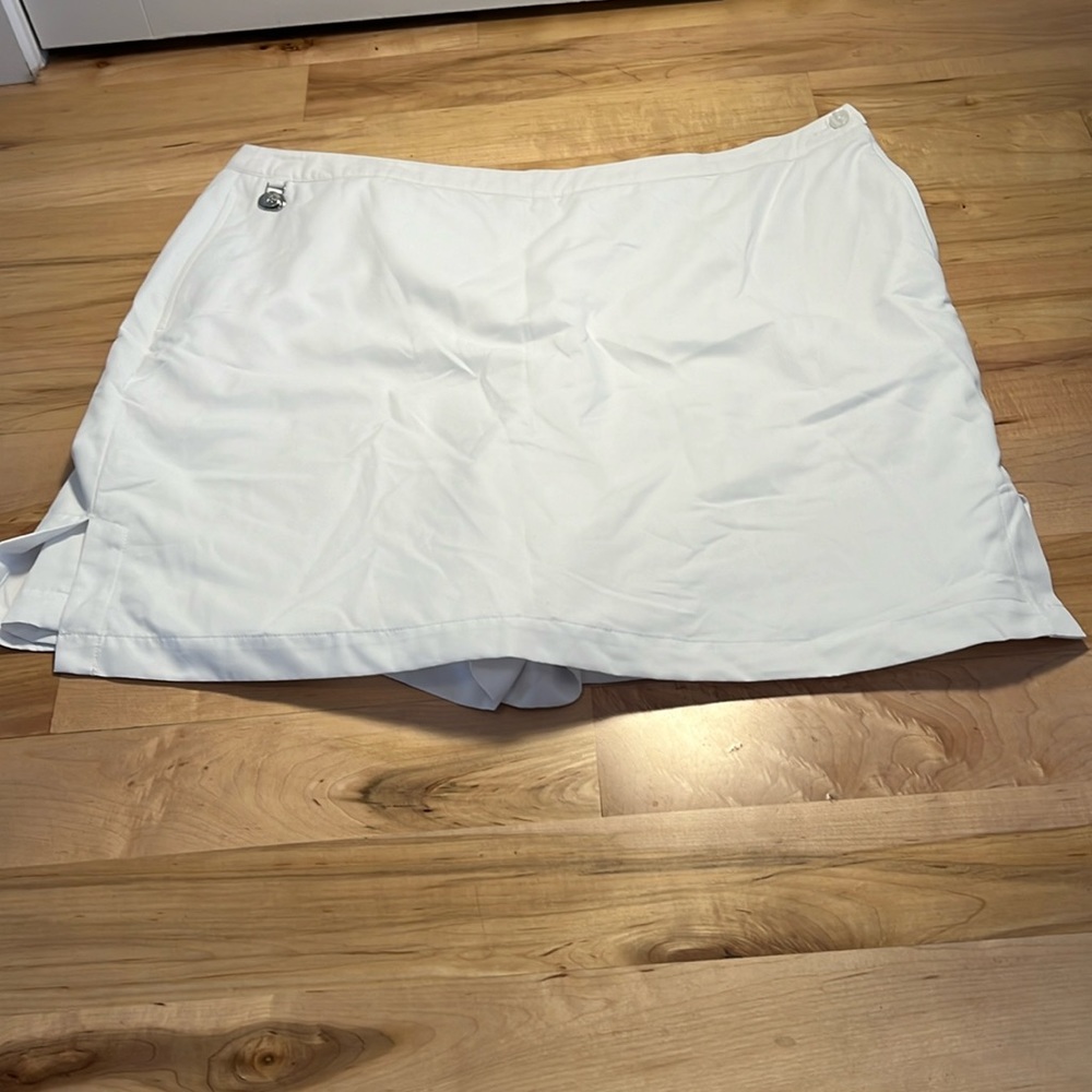Lizgolf Women’s White Skort Size 18 Golf Athletic